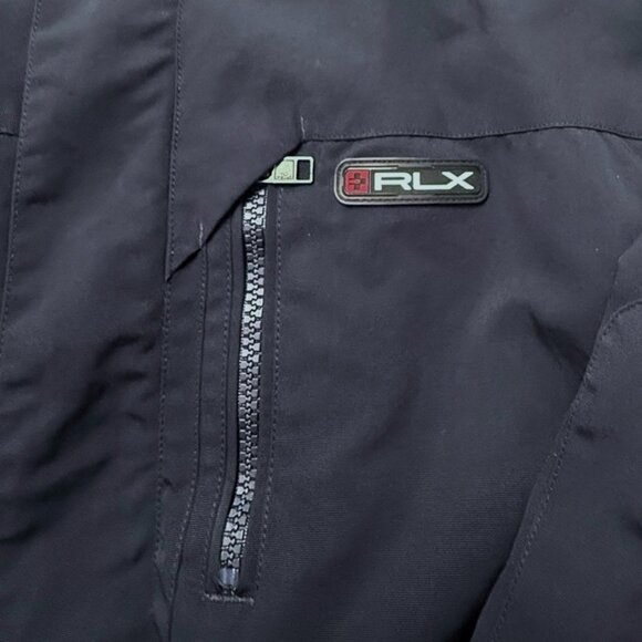 RLX Ralph Lauren Bomber Jacket Mens XXL Full Zip Navy Snap Softshell - Picture 5 of 9